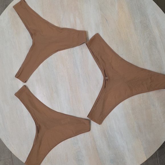 3pcs SKIMS JELLY SHEER DIPPED THONG/2X/ SIENNA/NWT - Picture 1 of 13
